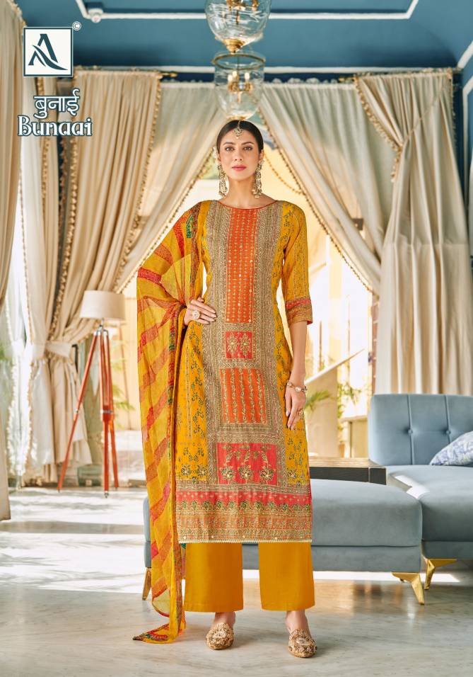 Bunnai By Alok Heavy Viscose Designer Dress Material Wholesale Clothing Suppliers In India

